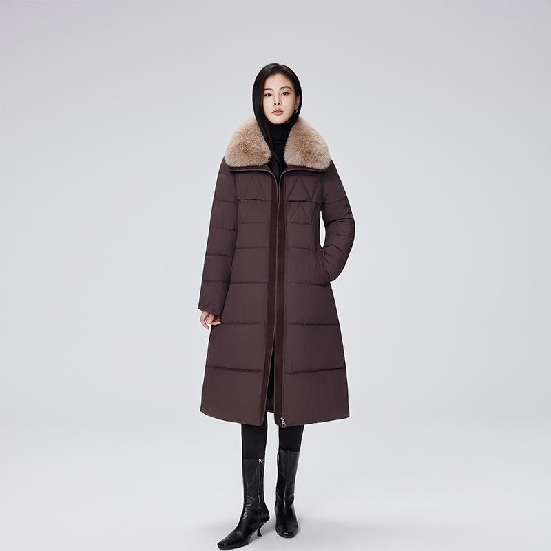 

Осень Зима Утолщенная Теплая Парка Женская Повседневная Милая Однотонная Большой Карман Свободного Кроя Длинные Куртки Верхняя Одежда XL кофейный