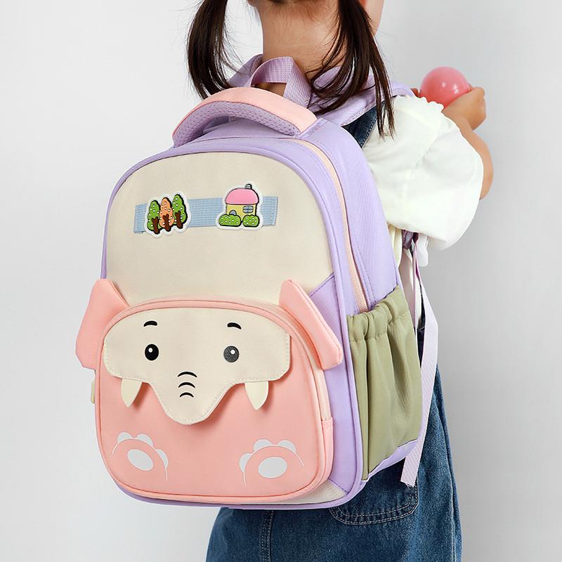 Children School Backpack With Animal Pattern For Kindergarten And Primary School Students