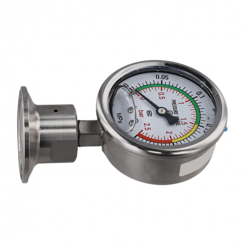 Diaphragm Pressure Gauge Manometer Tri Clamp Pressure Gauge