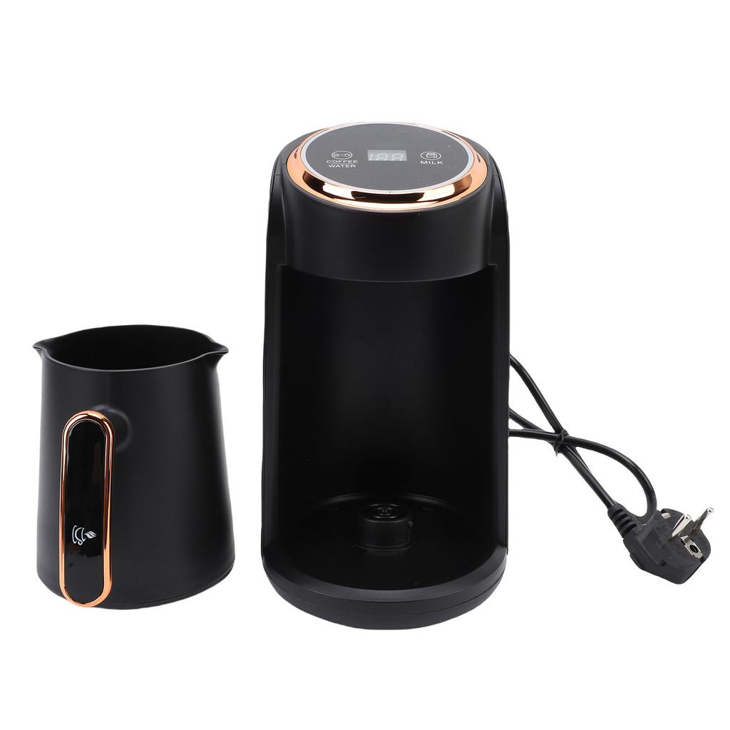 Turkish Coffee Machine 600W Anti Overflow 300ML Visible Turkish Coffee Maker 4 Cup for Home Office