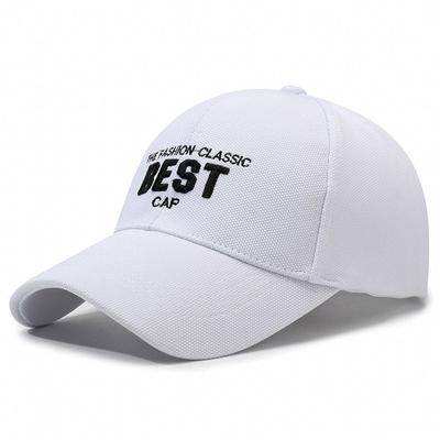 Fashion Letter Embroidery Cap Curved Brim Spring and Autumn Visor Sports Hat Men's and Women's Outdoor Sun Protection Baseball Cap