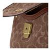 Coach Etta 25 Classic Monogram Fabric Shoulder Bag Medium Women Shoulder Bag Light-Khaki Vintage-Brown CCV65-IMYN0