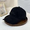 New deepened big head circumference pure cotton washed baseball cap embroidered versatile casual style peaked big eaves