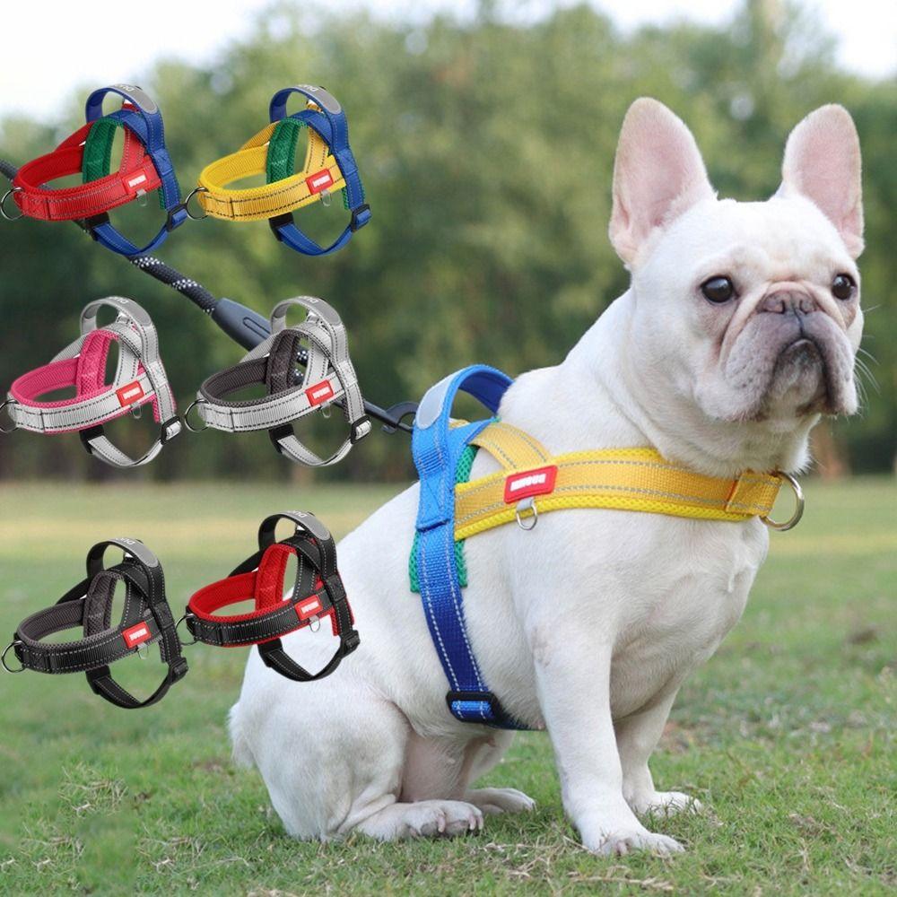 Comfortable Dog Chest Strap Reflective Pet Vest Fashion Dog Harness Vest  Outdoor Walking
