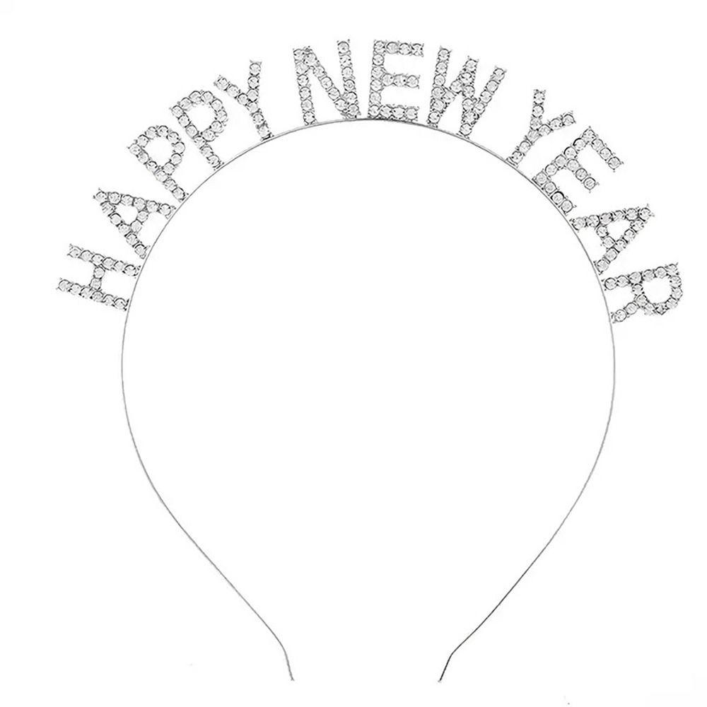 Gift Metal Letter Hair Hoop Party Ornament Zinc Zinc Alloy Crystal Headwear Christmas Antlers Hairband