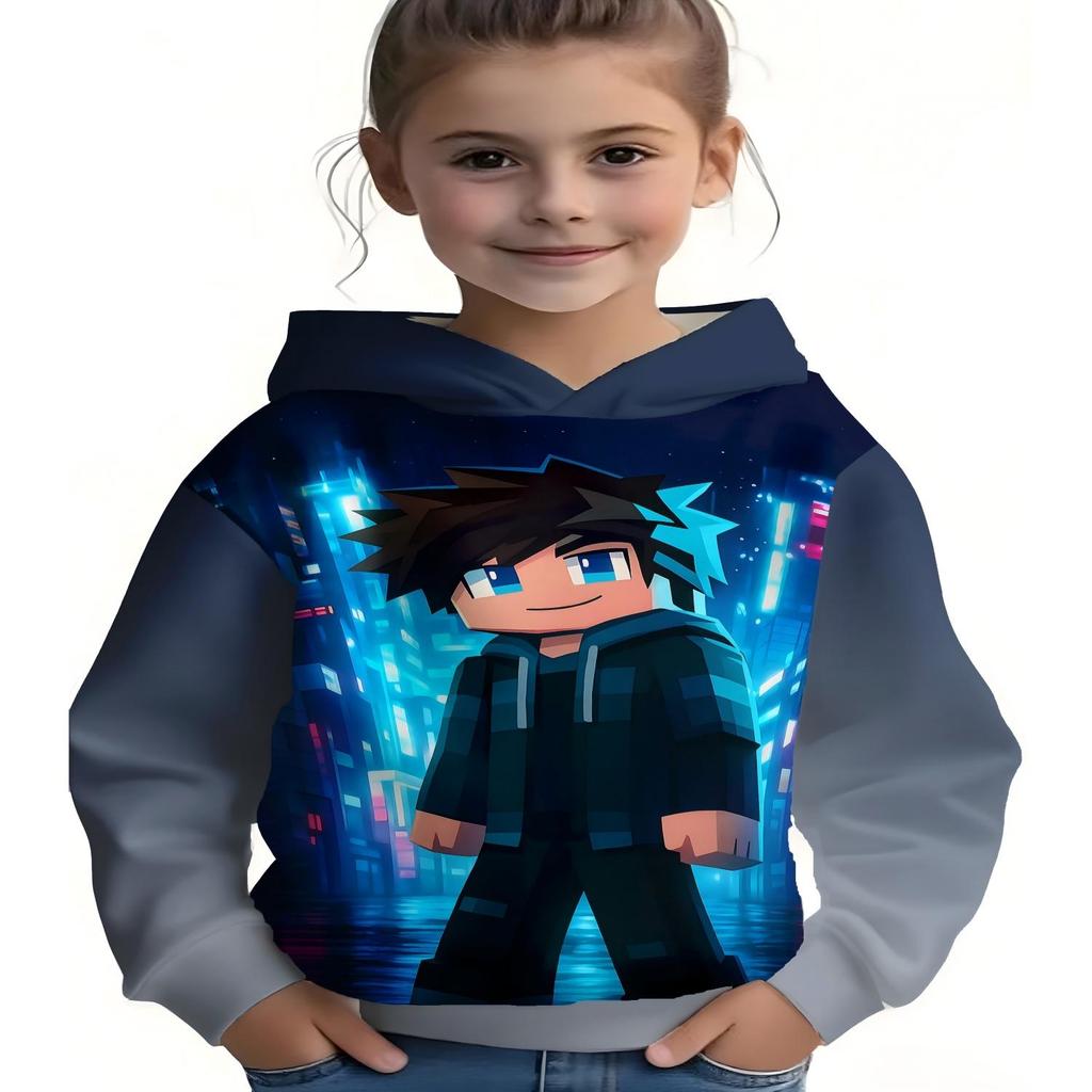 2026 Children's Hoodies 3D Printed New Men's and Women's Hoodies Casual Neutral Hoodies Children's Top Clothing