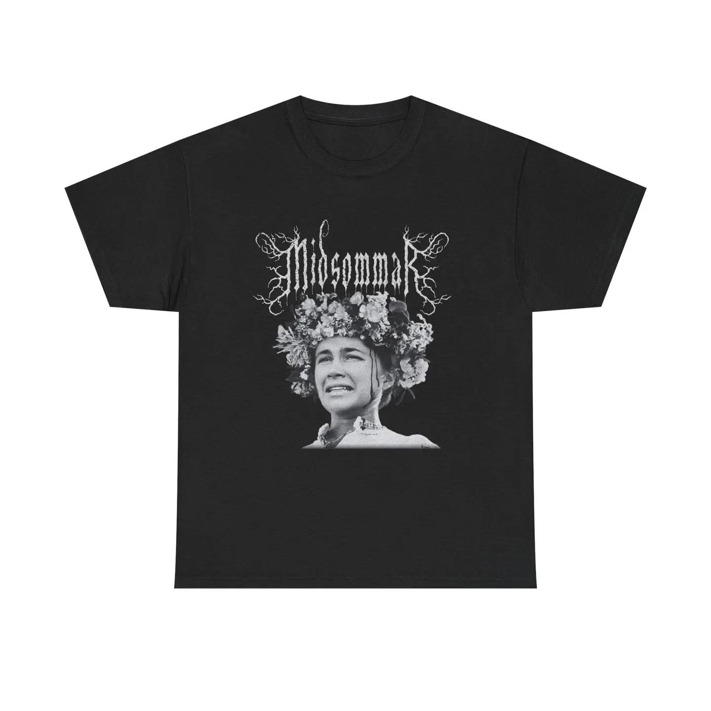 Midsommar T-Shirt - A24 Movie Shirt - Florence Pugh Horror Tee - Folk Horror Gra S