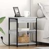 Nightstand Grey Sonoma 41 x 31 x 51 cm Engineered Wood