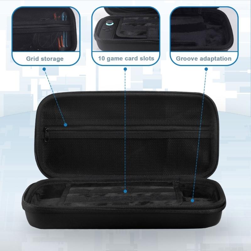 Game Console EVA Bag Scratchproof Storage Box for NS2 Protector Case with Card Slot & Handle Travel Carrying Pouch