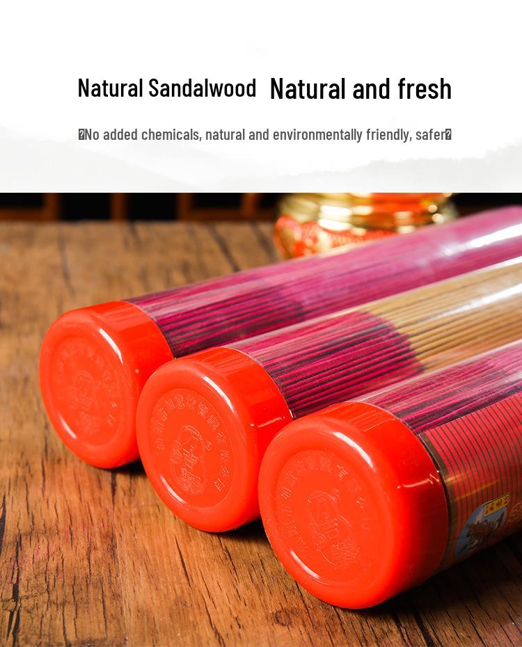 Wanji Xin Sandalwood Smokeless Incense Sticks for Buddhist Worship and Offering - Eco-Friendly Guanyin Incense.