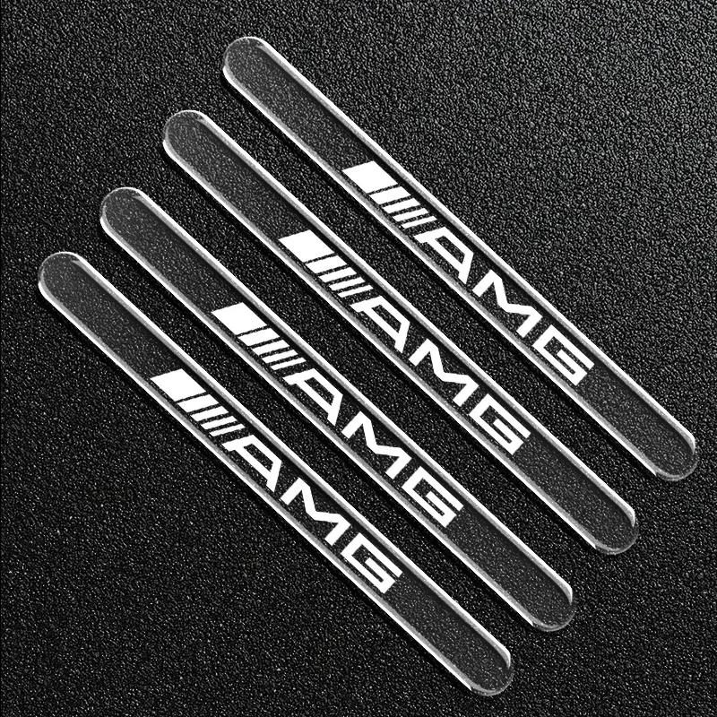 

4pcs Transparent Car Door Handle Sticker Decoration Protector Film For Mercedes Benz AMG A B C E S Class GLC GLK GLE GLA CLA GLB