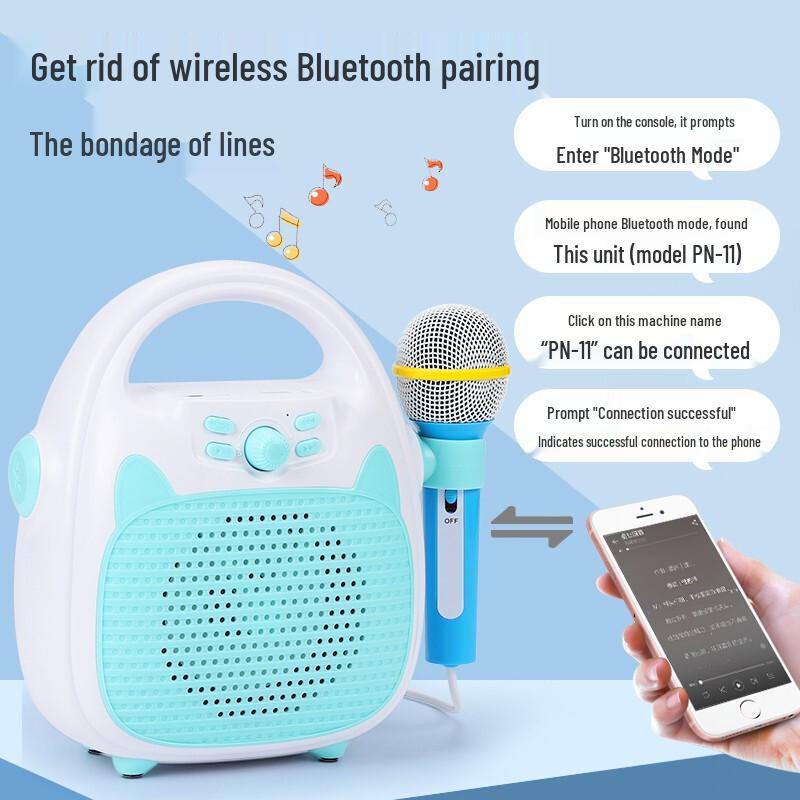 

Интерактивный умный микрофон для караоке и развивающая поющая игрушка для детей