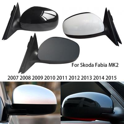 Car Styling podgrzewane elektryczne skrzydło boczne lusterko wsteczne montaż dla Skoda Fabia MK2 2007 2008 2009 2010 2011 2012 2013 2014