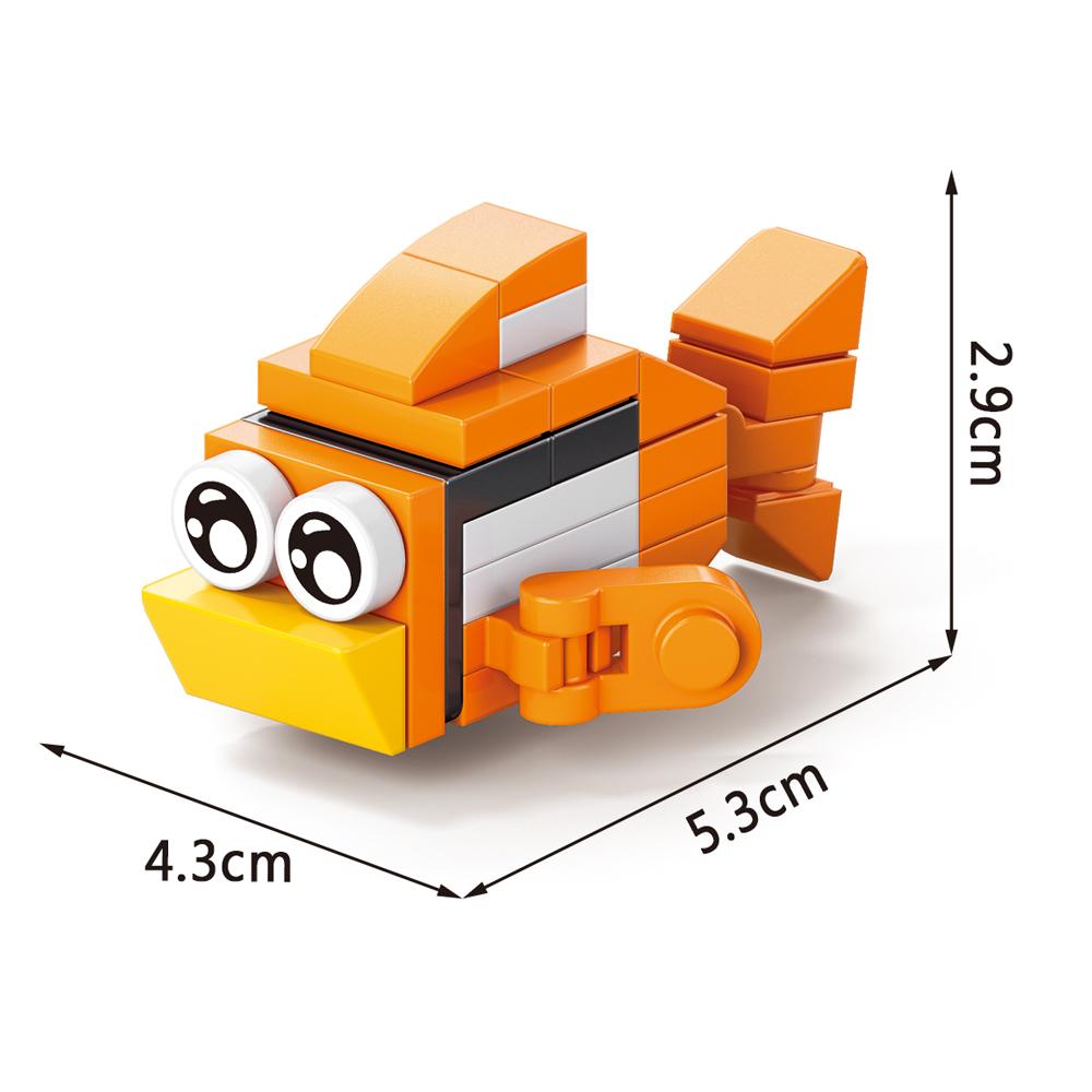 Insect World Animals Scorpion Mantis Ants Spider Birds Marine Animal Building Blocks Toys Desktop Ornaments Bricks Kids Gift