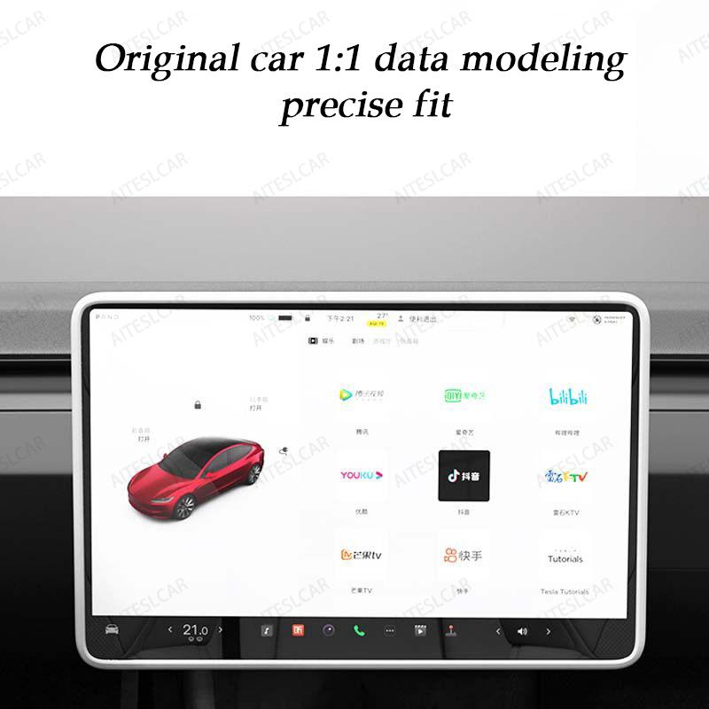 Per Tesla Model 3 Y 2025 2026 Telaio Protettivo in Silicone Copertura Bordo Schermo Navigazione Centrale Modello Y Juniper Pellicola Protettiva