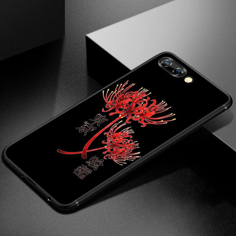 Anime Tokyo Ghoul kwiaty etui na telefon dla Huawei Honor 7A 8A 9X20 Pro 8 10X Lite 7S 8C 8S 8X 9A 9C 10i 20i 30i 20E 20S okładka