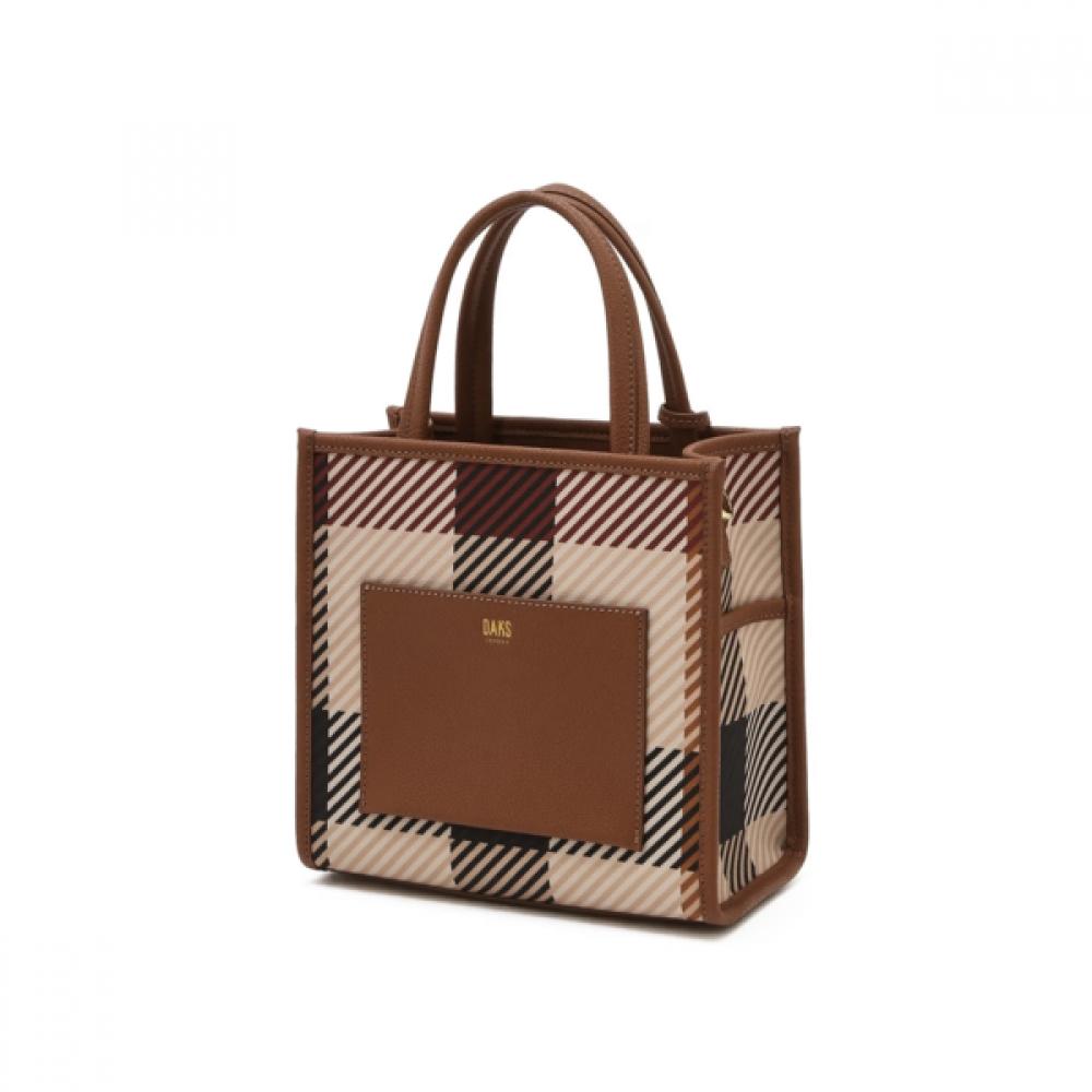 DakS Brown Big HouSe Check Tote Bag S Dcba5e687w2
