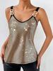 Women's Sequin Chain Spaghetti Strap Tank Top for Summer 2026