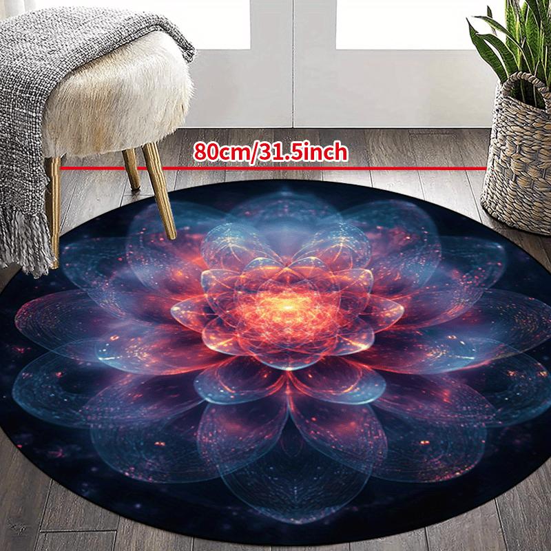 Luxury  Mandala  Pattern Round Shape Floor Mats Kitchen Hallway Runner Rug Bedroom Living Room Soft Carpet Non-slip Area Rug