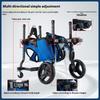 4-Wheel Pet Wheelchair Dog Walking Assistance Cart Elderly Canine Mobility Aid Small Dogs Disabled Pet Support