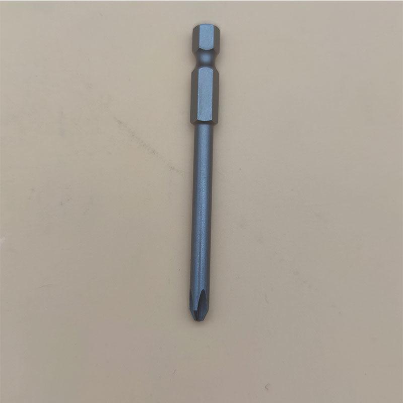 Strong Magnetic S2 Alloy Steel Phillips Screwdriver Bit, 1/4" Single-Head, Extended for Electric/Air Screwdrivers, Model PH012
