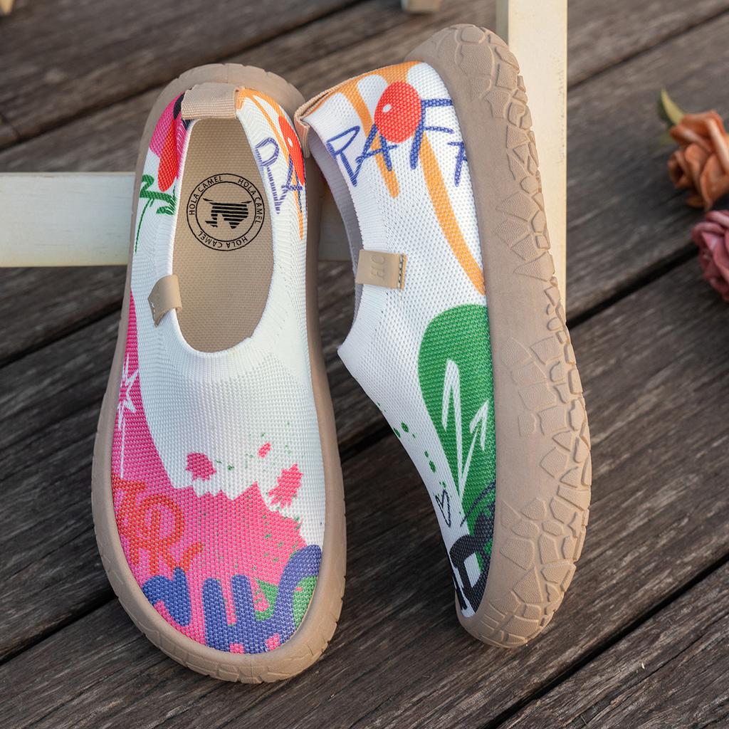 Innere Höherstellung Damenschuhe Vier Jahreszeiten Weiche Sohle Sports- und Freizeitschuhe Verbreiterte Rutschfeste Ein-Schritt-Schuhe Faul Dicke Sohle
