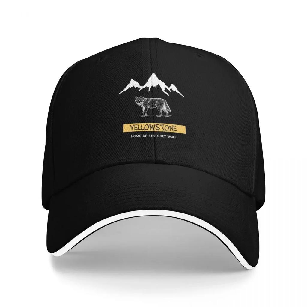 Vintage Yellowstone National Park Baseball Cap Luxury Man Hat Sunscreen Visor Men's Baseball Women's