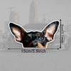 Miniature Pinscher Vinyl Sticker, 15x8cm Waterproof Decal for Car Motorcycle Decor