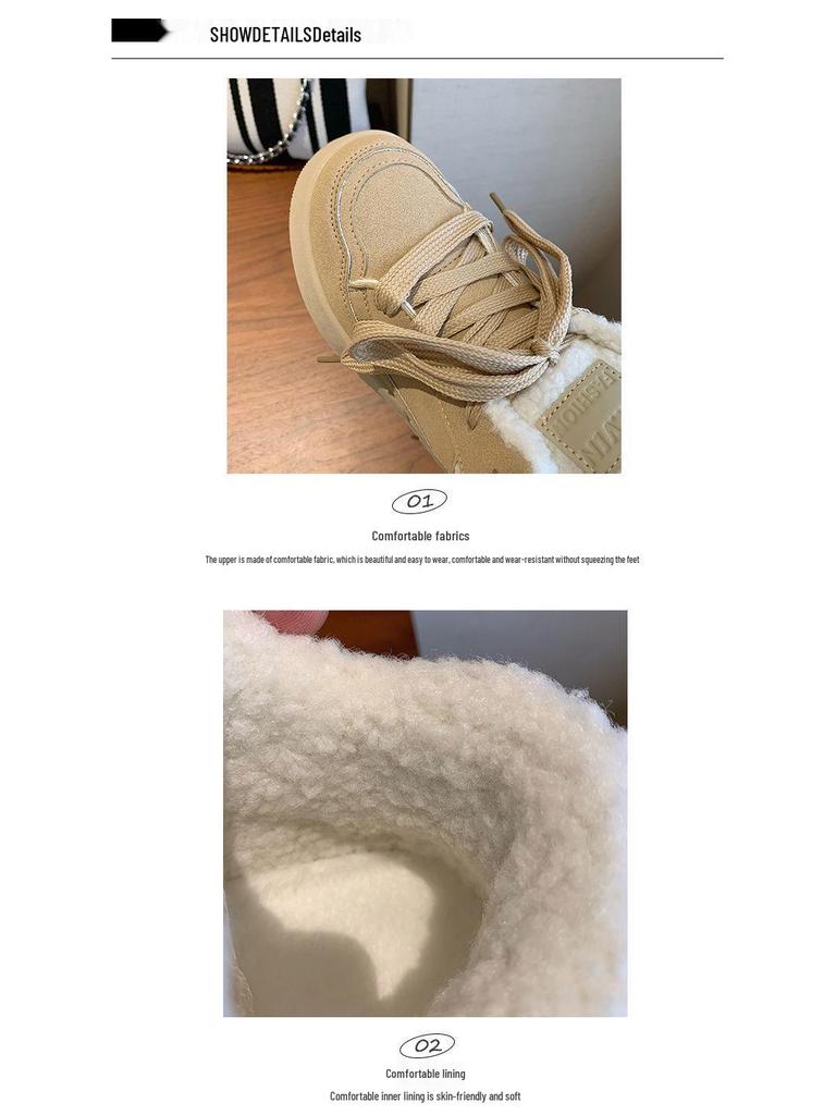 Women's Thick-Soled Fleece-Lined Winter Snow Boots - Casual Fashion Furry Shoes