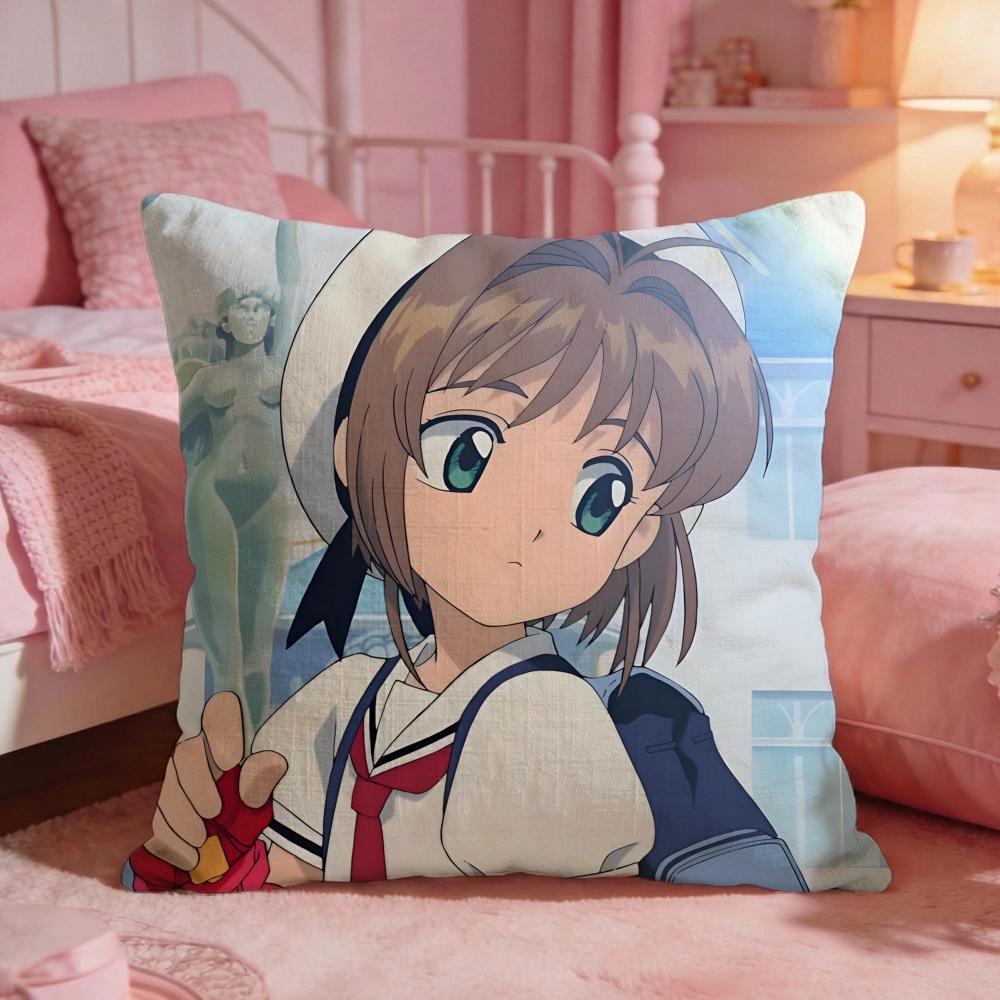 CCardcaptor SakuraS Anime Cushion Cover Premium Comfort Reversible Pillow Cove Two In One Design For Any Room  Car Interior