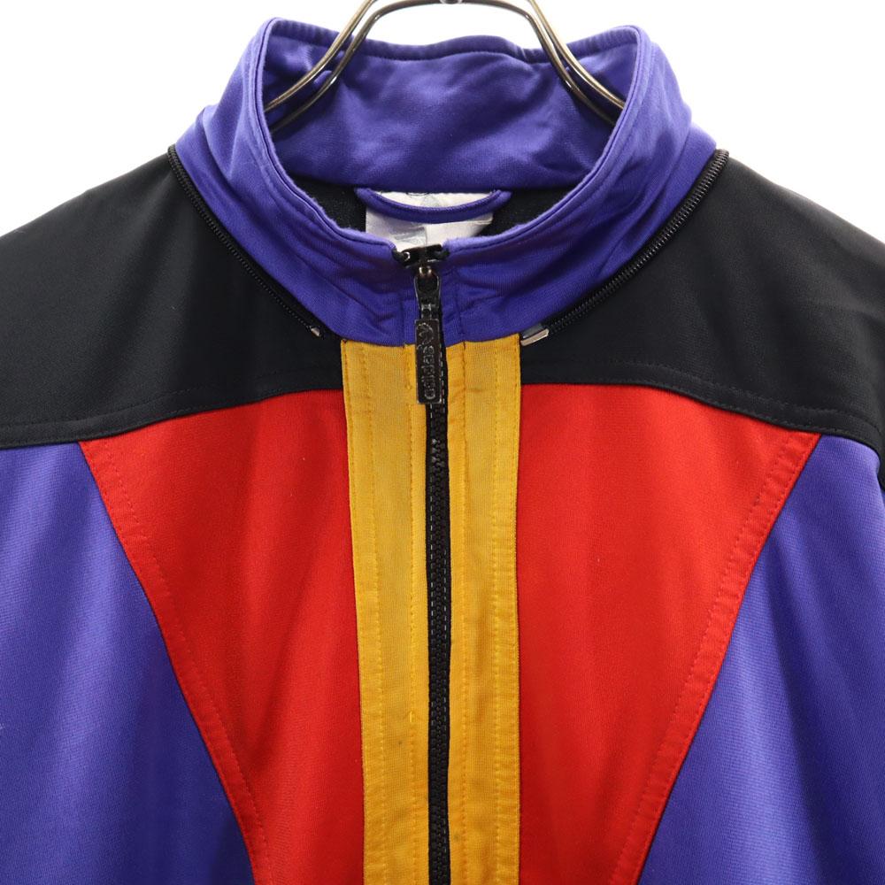 adidas 80s Vintage International Flag Tag, Multicolor Trefoil logo Track jacket Men's Used