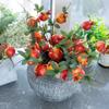 Realistic Design Pomegranate Flowers Artificial Flowers