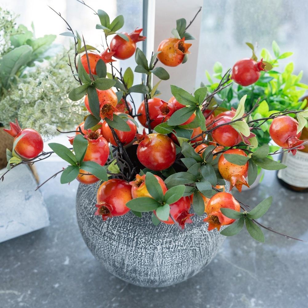 Realistic Design Pomegranate Flowers Artificial Flowers