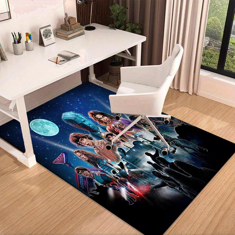Stranger Sci-fi Adventure Carpet, Chair Rug,Rug for Office Bedroom Living Rooms, Doormat Decor Fan Gift Christmas Gift