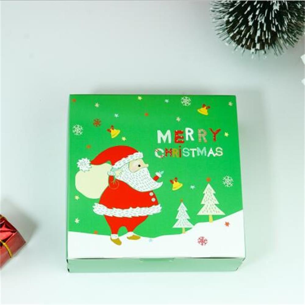 

Печатные коробки для печенья, сувениры, сладкое печенье, конфеты, Счастливого Рождества, Санта Клаус, Рождественские подарочные коробки A-5PCs