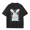 Boys And Girls Casual Loose Easter Print T-Shirt Round Neck Pullover Short Sleeve Top