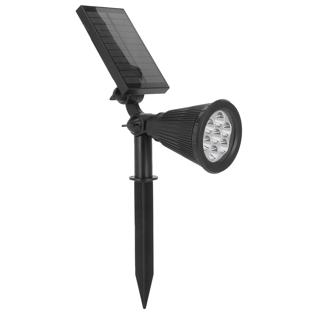 7LED Solar Light Intelligent Outdoor Garden Spotlight Lawn Lamp Landscape Lighting BlackColorful