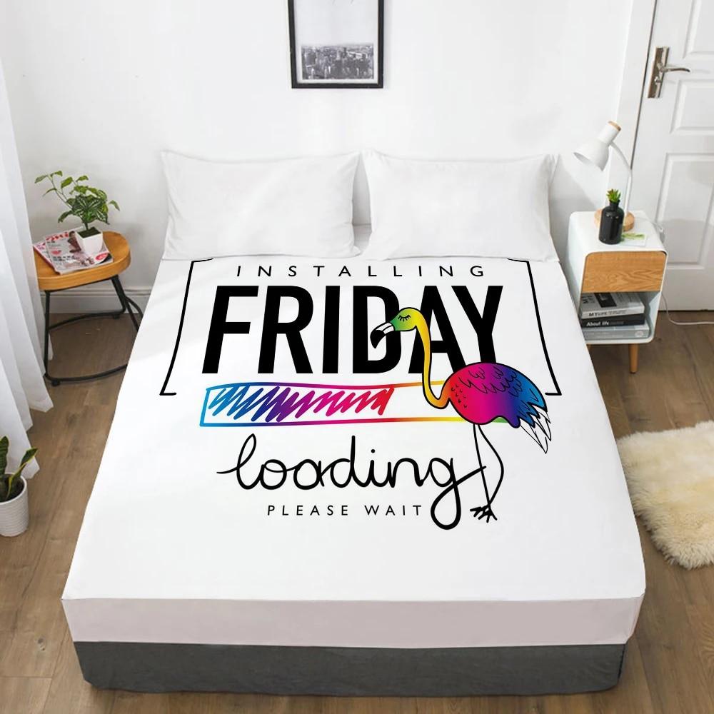 1 Τεμάχιο Σεντόνι με Λάστιχο Κάλυμμα Στρώματος με Ελαστική Ταινία 3D Σεντόνι Λευκά Είδη 90x200 150x200 Σεντόνι Προσαρμόστε οποιοδήποτε μέγεθος σχέδιο