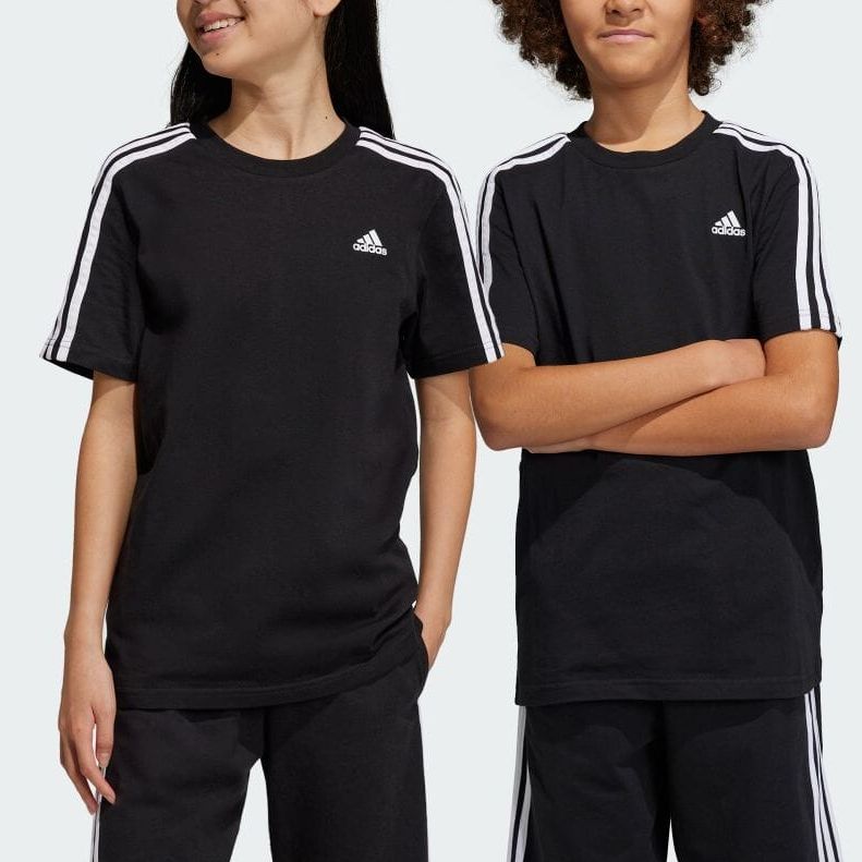 New Adidas ESSENTIALS T Shirt Black HR6330