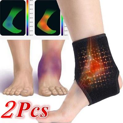 Kompresní popruhy Magnetic Therapy Foot Pad Health Care Ortéza Zavinovací pásek Ochrana kotníku
