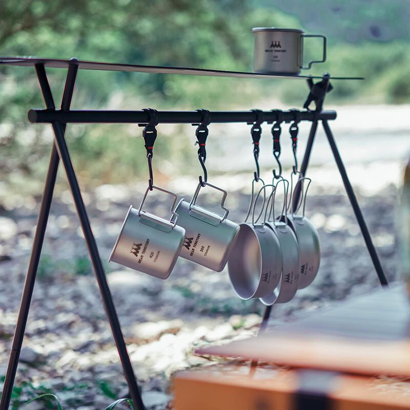 Zebian Foldable Titanium Camping Tableware