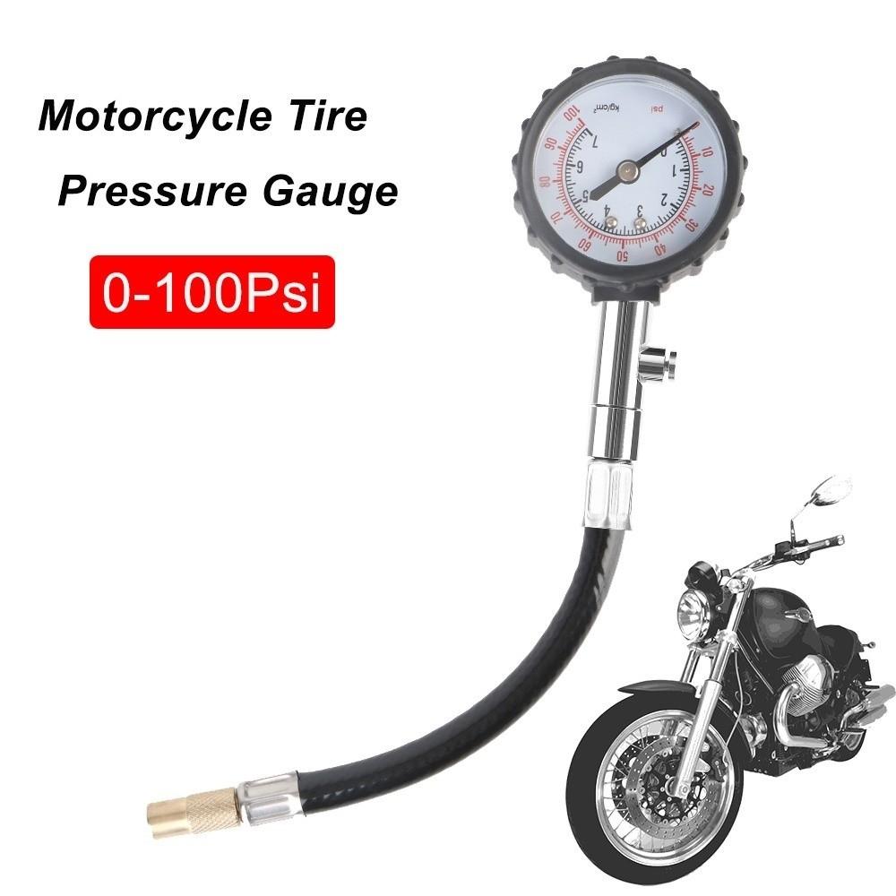 Long Tube Tyre Air Tester 0-100PSI Range Pressure Meter Tire Pressure Gauge Car Tire Monitoring