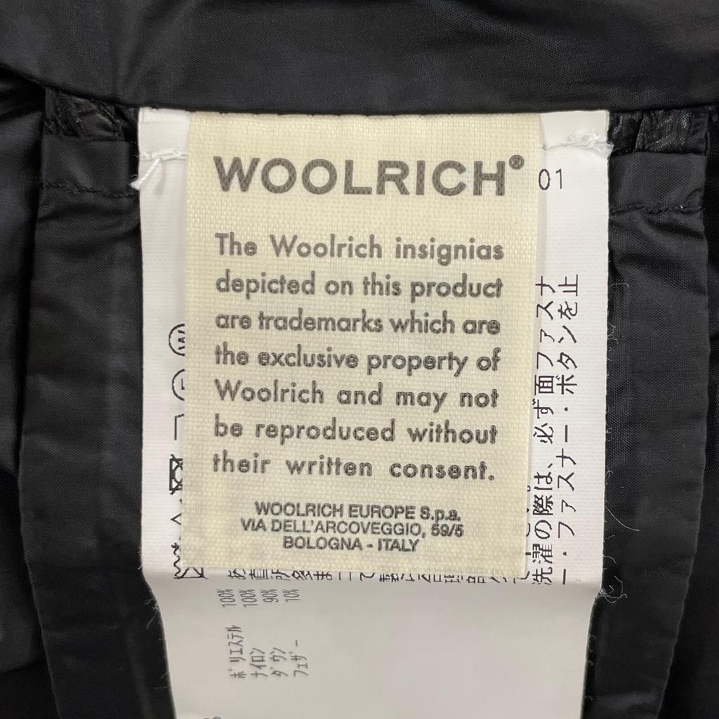 Woolrich UNITED ARROWS Special Order WWCPS2868 PUFFY PRESCOTT Hoodie Down Coat S blackUsed