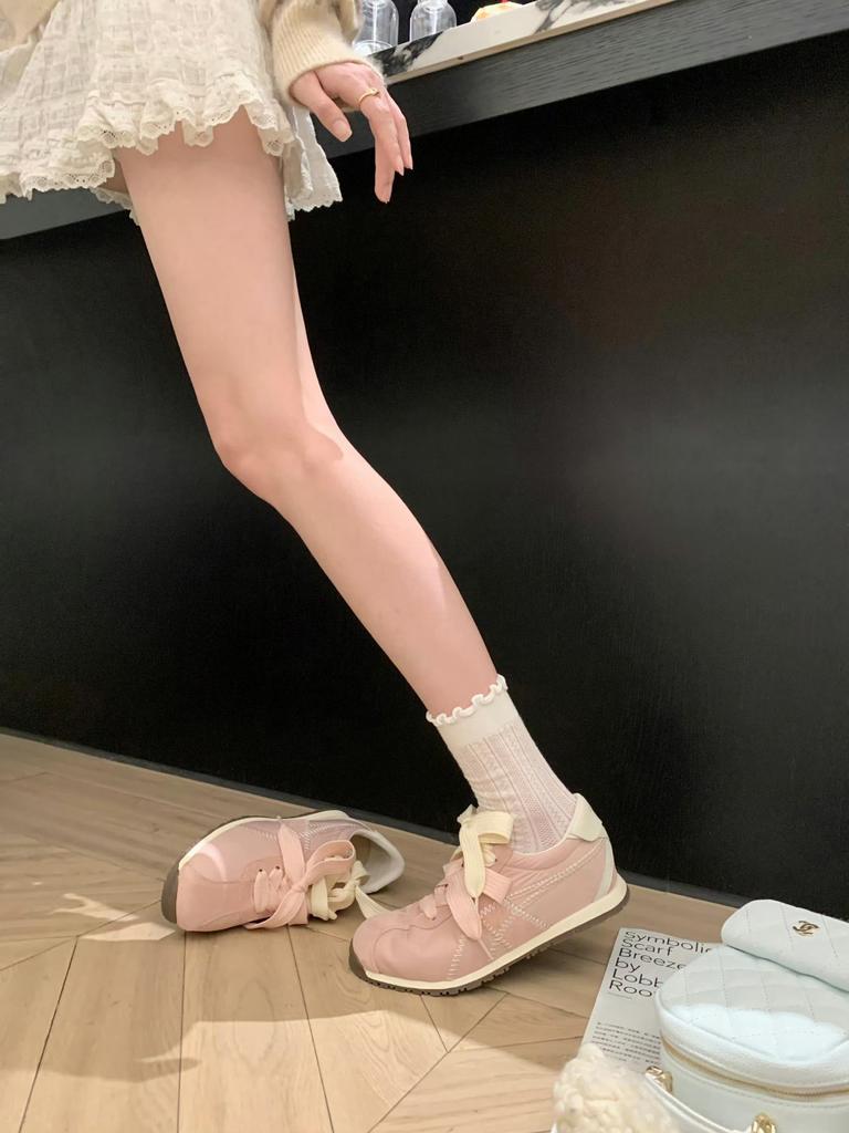 Sheepskin version~ Ballet versatile leather platform German training shoes women's versatile casual sports board shoes straps Forrest Gump shoes