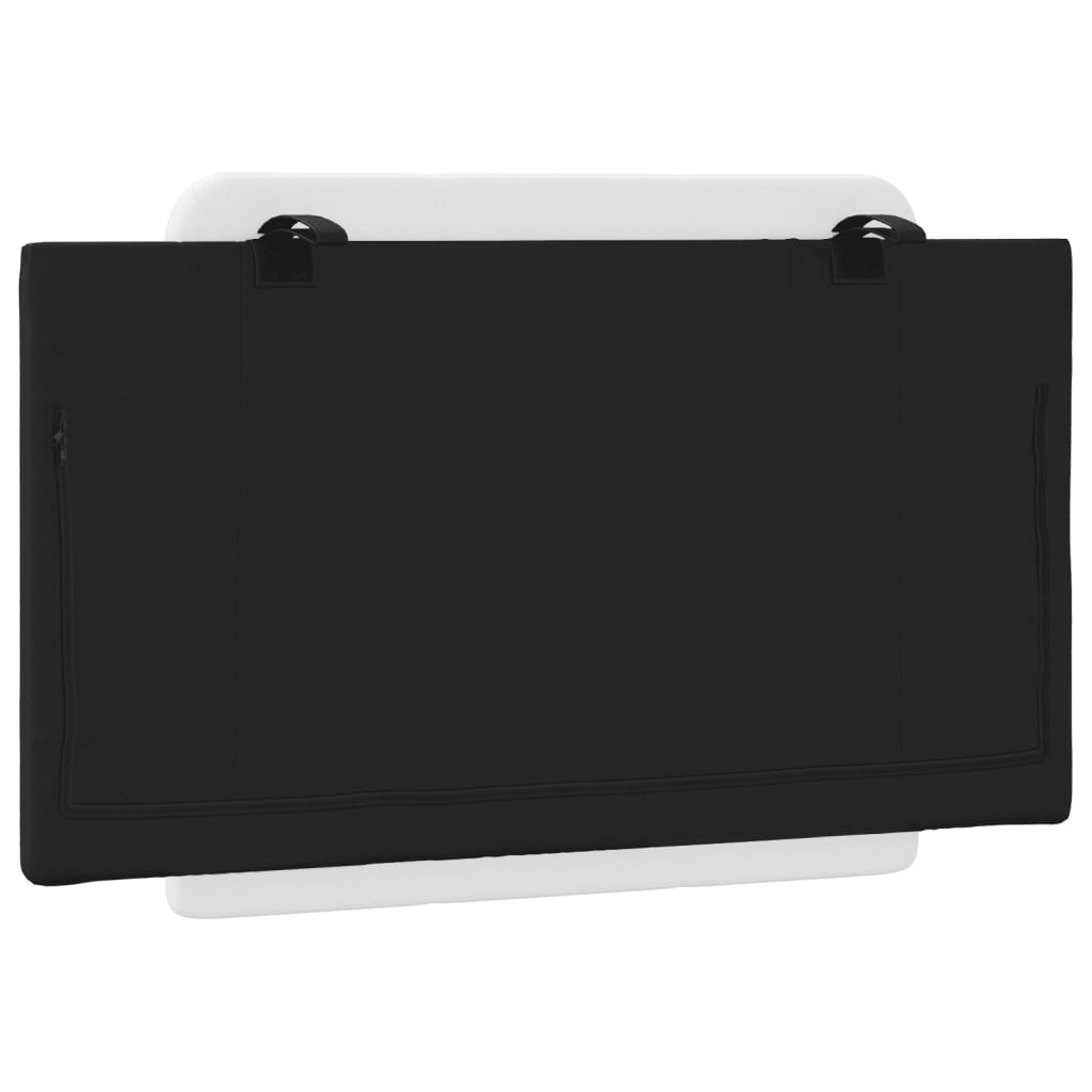Vidaxl Headboard Cushion, Black and White, 90 Cm, Faux Leather