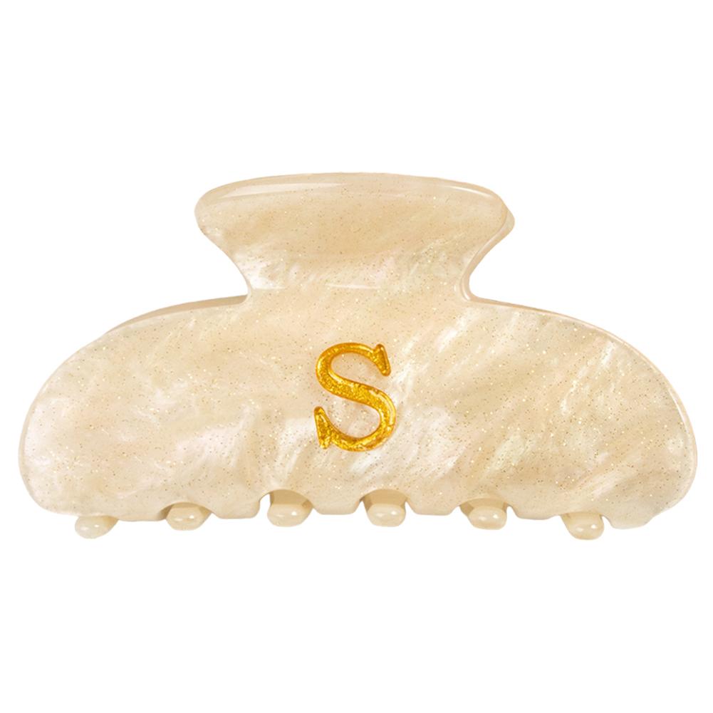 

Акрилова ініціальна мила шпилька для волосся елегантна блискуча шпилька-краб трендові літерні аксесуари для волосся для весілля подарунки для подружок нареченої