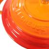 Le Creuset Pot Cocotte Ronde Orange 09 Creuset/Le Two-handed 21177-20cm (Silver Knob) [Item]