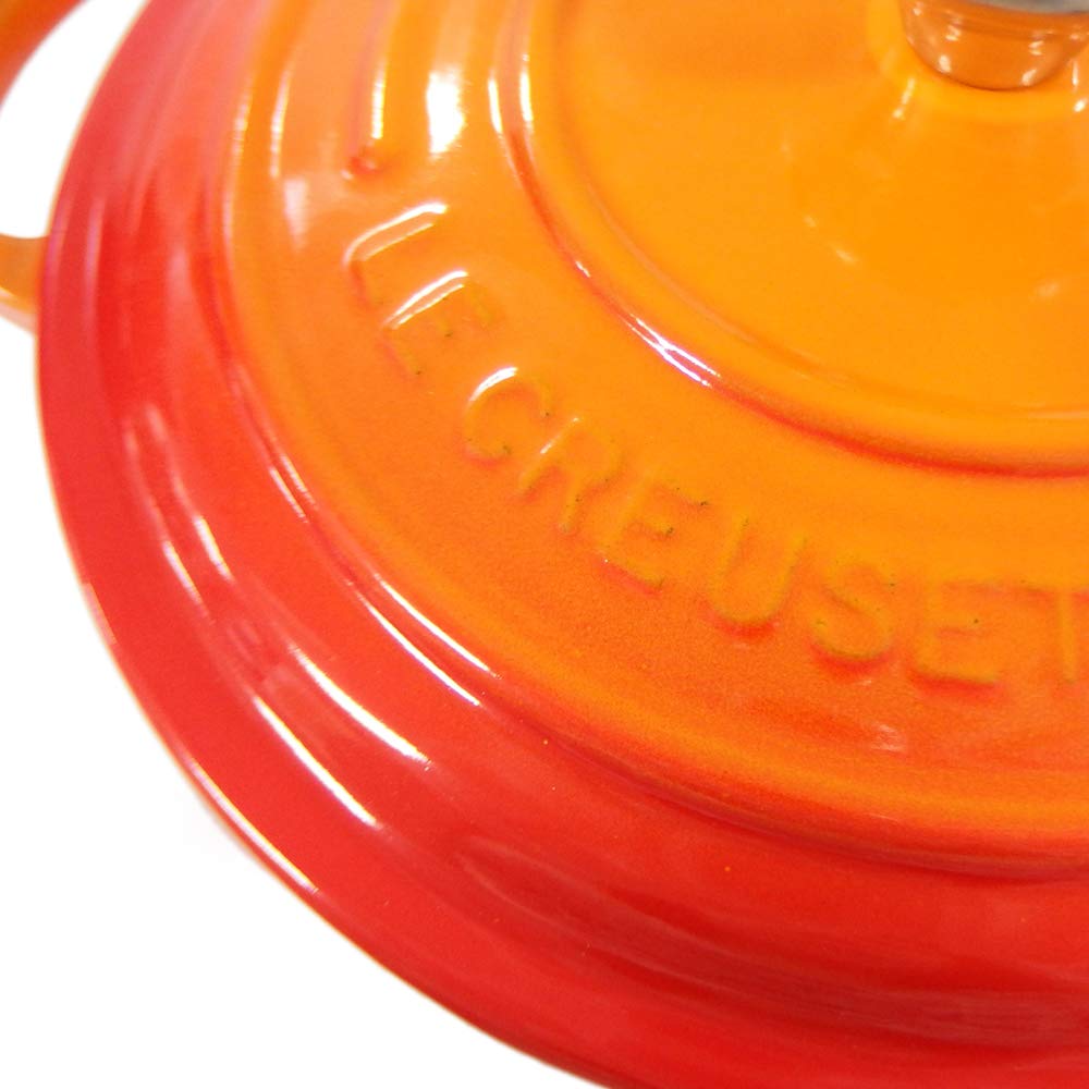 Le Creuset Pot Cocotte Ronde Orange 09 Creuset/Le Two-handed 21177-20cm (Silver Knob) [Item]