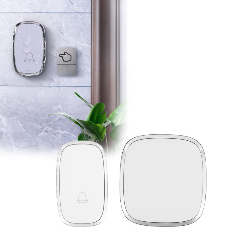 Wireless White A101 Remote Control Electronic Doorbell Ideal For Home Villa And Seniors