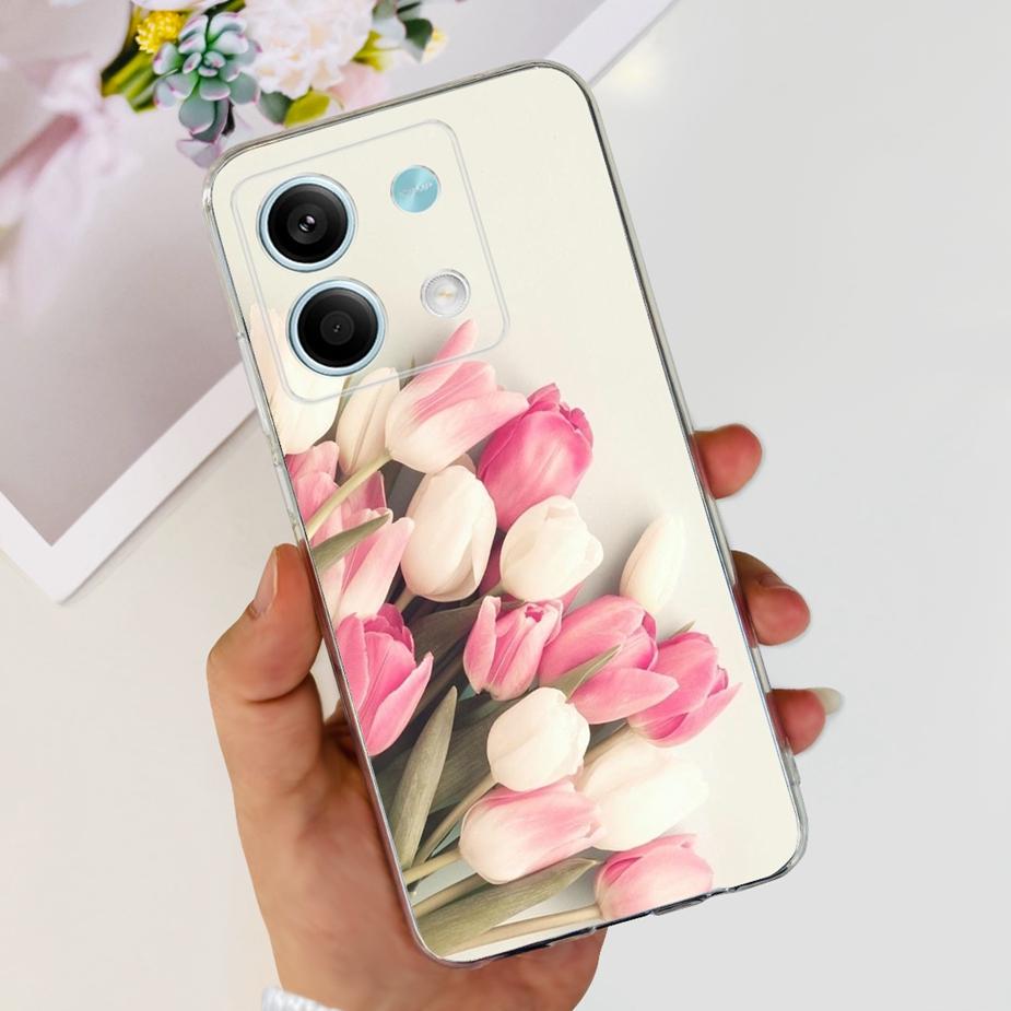 För Xiaomi Redmi Note 13 Pro Plus-skal Lyxigt målat fodral Klar silikontelefonskal för Redmi Note 13 Pro Note13 5G Mjukt skal